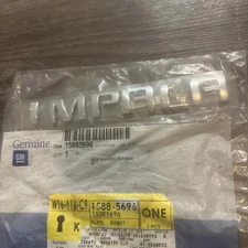 2006-2016 Chevrolet Impala Rear Trunk Lid Badge Emblem Nameplate 15885696 OEM