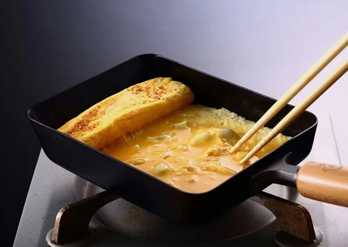 TAKUMI Japan Tamagoyaki Egg Omelette Frying Pan Cast Iron Non-Stick Rectangular