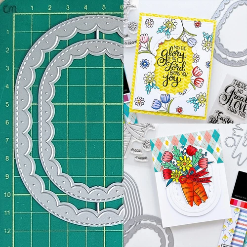 Frame Metal Cutting Dies Scrapbooking Paper Crafts Embossing Stencils Template