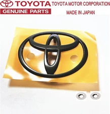 TOYOTA GENUINE 89-99 MR2 SW20 SW21 Front Dark Grey Emblem Badge & Clip Set OEM