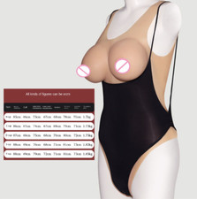 Silicone Bodysuit Breast Forms B-F Cup Fake Vagina Hip Shaping Female Body Suit
