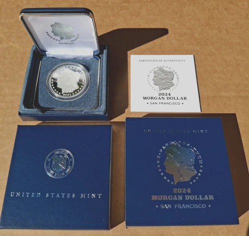 2024 S - Morgan Proof Silver Dollar - 99.9% Silver - U.S. Mint OGP with COA