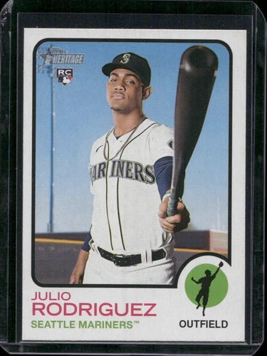 2022 Topps Heritage High Number Julio Rodriguez RC #700 Seattle Mariners