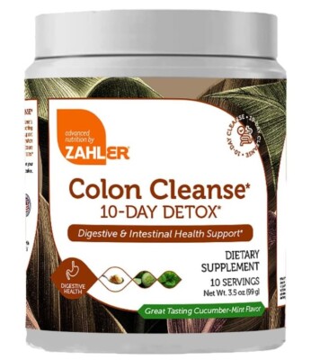 Zahler Colon Cleanse 10 Day Detox and Gut Health Support Intestinal Cleanse
