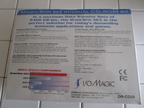 I/O Magic MagicSpin 56X Multi-Read Internal CD-ROM Kit - New Sealed Retail Box - Picture 2 of 6