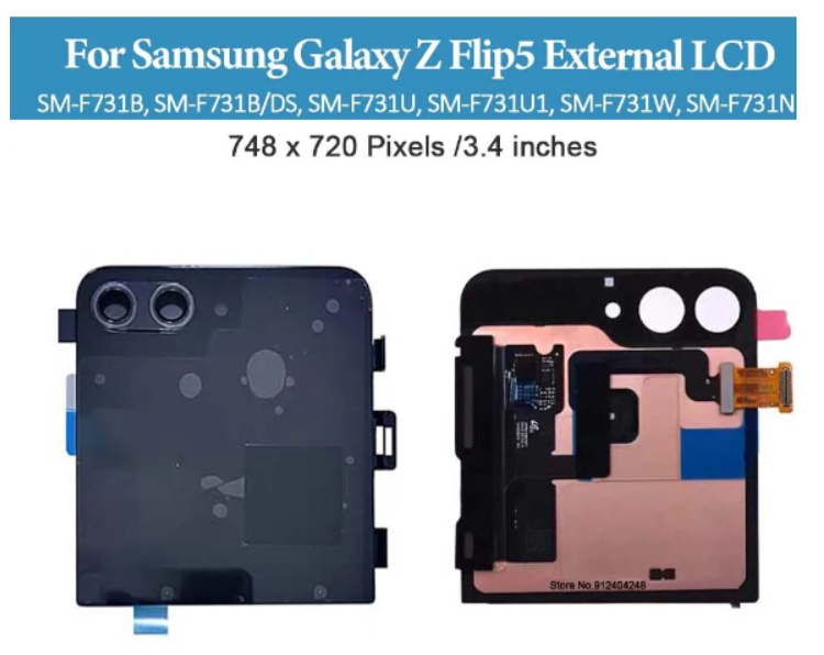 External Screen For Samsung Galaxy Z Flip5 LCD Display Touch