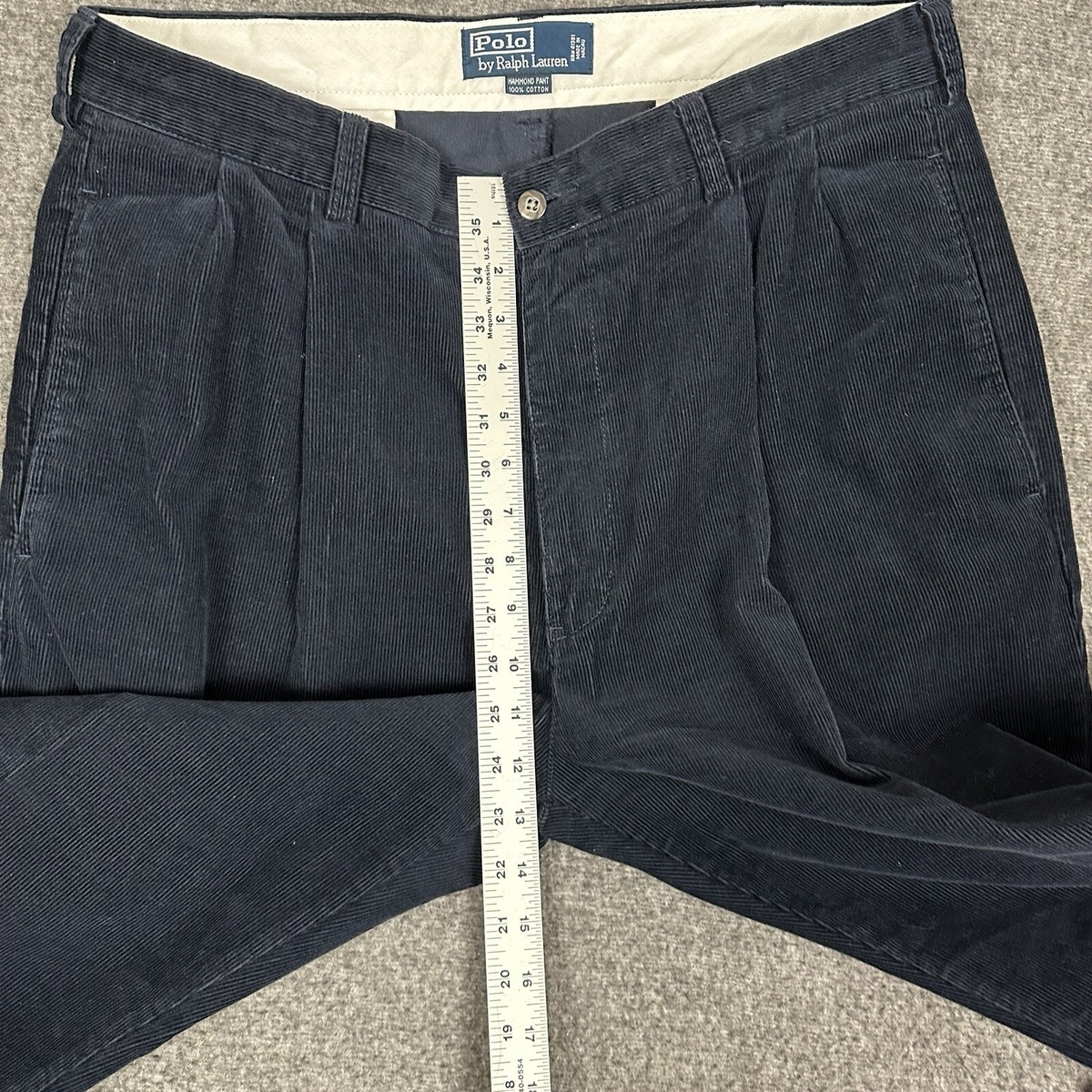 Vintage Polo Ralph Lauren Hammond Corduroy Pants Mens 36x30