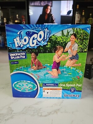 H2O GO! Underwater Splash Pad Sprinkler Fountain Wading Pool 65'' Bestway Sprayer
