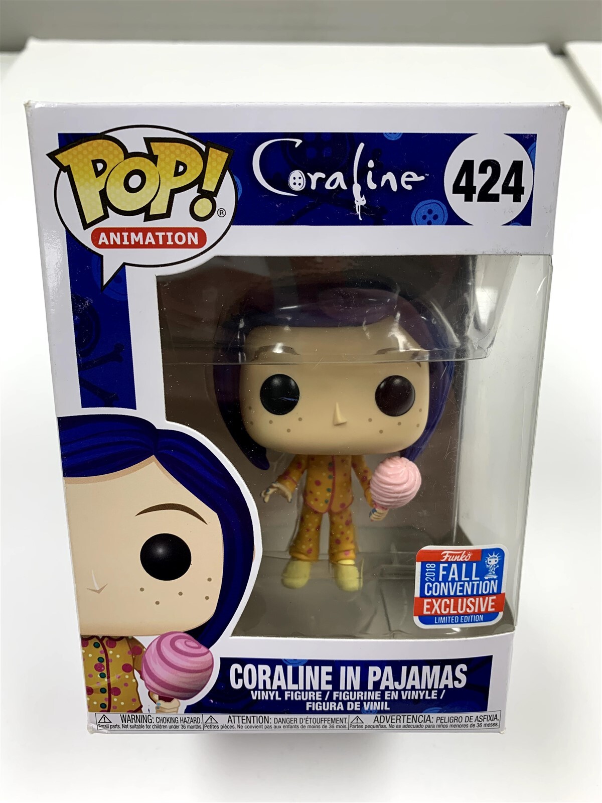 Funko Pop! Animation Coraline In Pajamas #424 2018 Fall Convention Exclusive