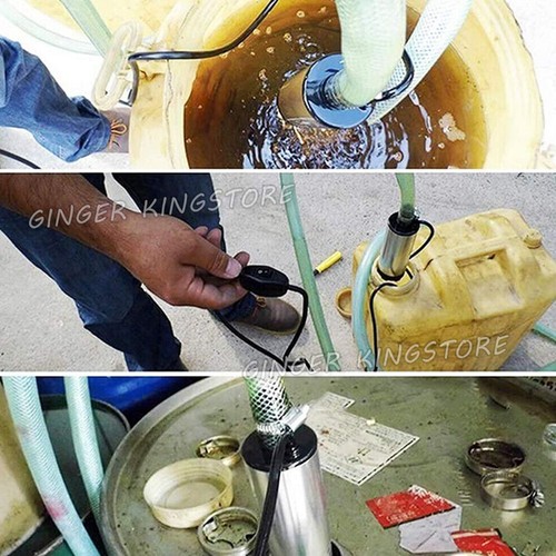12V Aluminium Diesel Fuel Pump Submersible Transfer Vessel Water Oil Auto Car AU - Picture 9 of 9