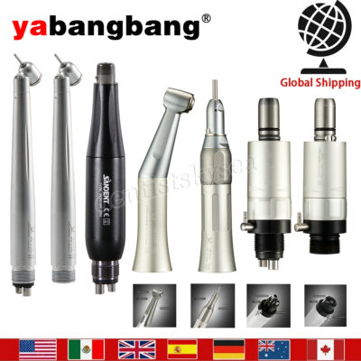 SANDENT Low Speed Handpiece/45 Degree LED Fiber Optic Air Turbine/Hygiene Prophy