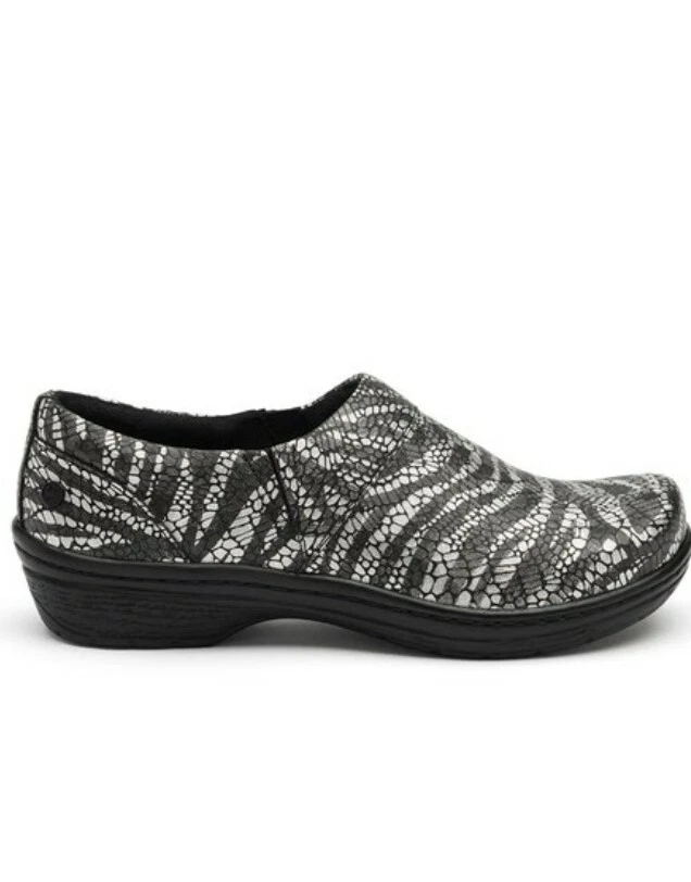 Cebra plateada Klogs Nurse Mission para mujer antideslizante hospitalidad talla 8,5 Foto 2 de 4