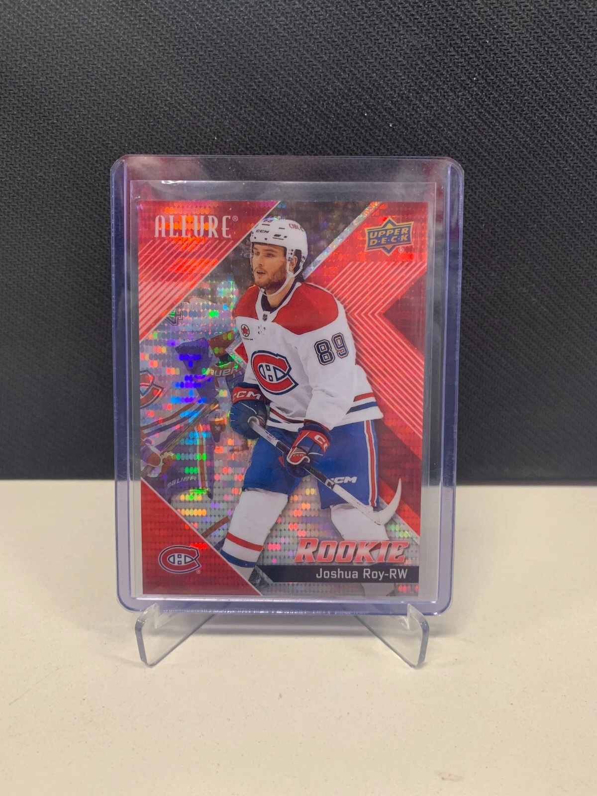 2024-25 Upper Deck Allure 108 Joshua Roy Red Rainbow Rookie