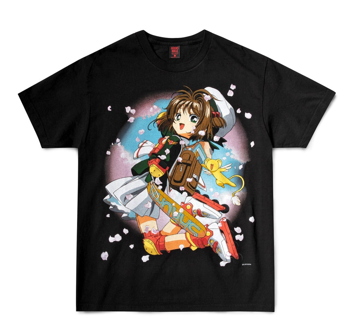 トップス CARDCAPTOR SAKURA GEEKS RULE T SHIRT Cardcaptor Sakura × Geeks Rule 15 Silkscreen Printing T