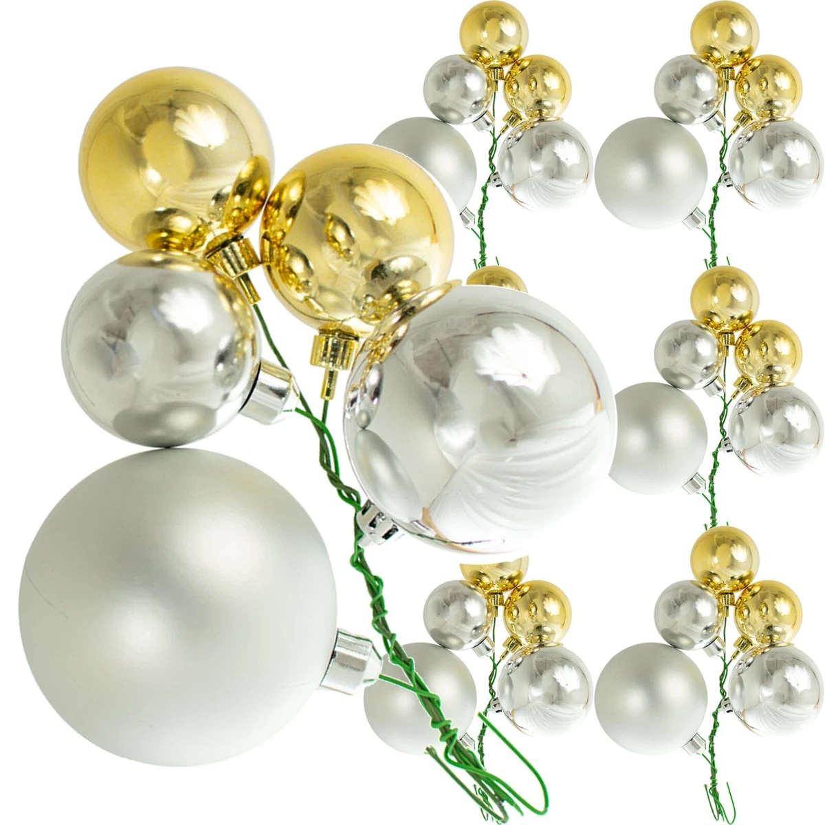 Silver and sale gold ball ornaments