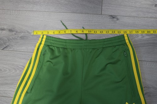 ADIDAS Originals Trefoil Green Pants Yellow Striped Mens Size S - Picture 13 of 16