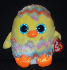TY BEANIE BOOS - CORWIN the 6" EASTER CHICK in EGG - MINT with MINT TAG