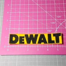 DeWalt Patch Iron-On Tools Logo Applique Embroidered Patch