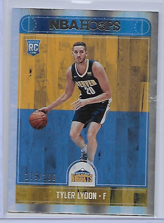 2017-18 Hoops Premium /199 ROOKIE TYLER LYDON DENVER NUGGETS