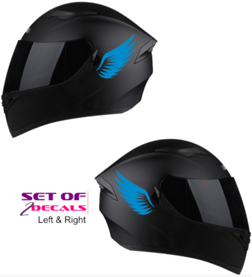 Angel Wing Cycling Helmet Stickers 2Pcs/1Pair Removable Helmet Decoration  Lovely Angel Devil Wings