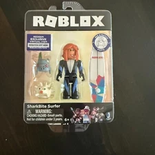 NEW  Roblox SharkBite Surfer Figure w/ Exclusive Virtual Item Code