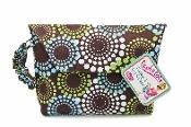 Tushy Tote Trendy Diaper and Wipe Case Brown Round About
