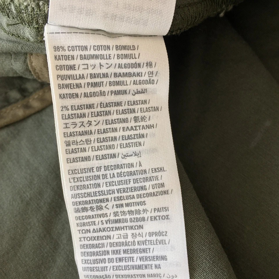 Chaqueta de mezclilla con capucha verde A&F ABERCROMBIE & FITCH para mujer talla XS/XXS Foto 3 de 4