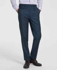 $200 Calvin Klein Men's Green Slim Fit Wool Stretch Suit Pants 33 x 30 ejl0925