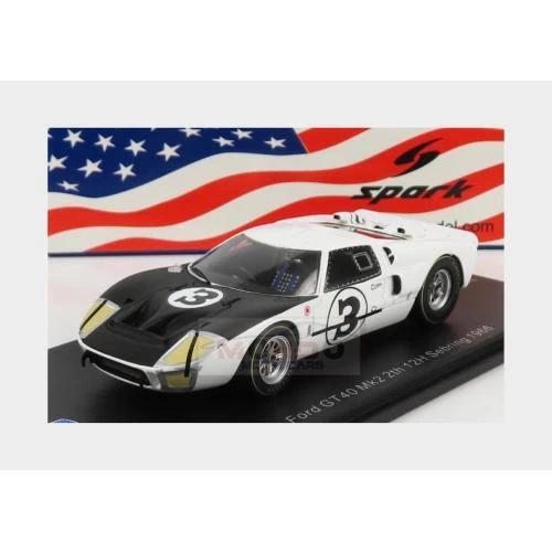 Ford GT40 MKIV 1:43 CHISPA 7,0 L V8 #3 12 H Sebring 1966 Hansgen Donohue US255 MMC Foto 2 de 2