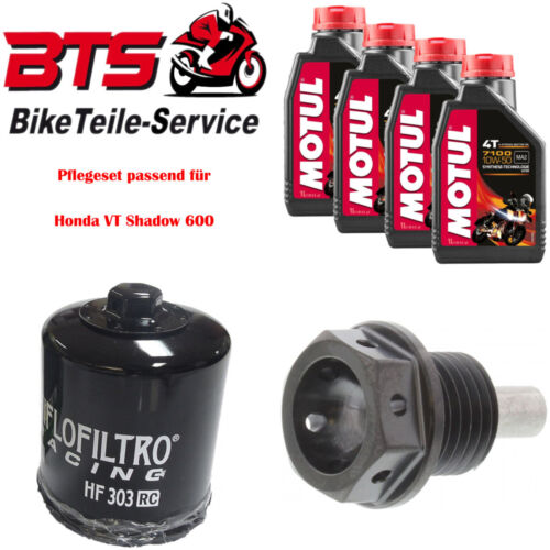 Care kit 4L oil, filter, drain screw suitable for Honda VT shadow 600 ccm - Picture 1 of 1