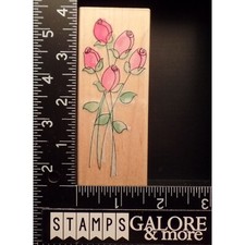 Hero Arts Rubber Stamps H3280 DELICATE ROSE STEMS GARDEN FLOWERS 1802