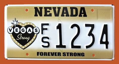 RARE! NEVADA GRAPHIC LICENSE PLATE 