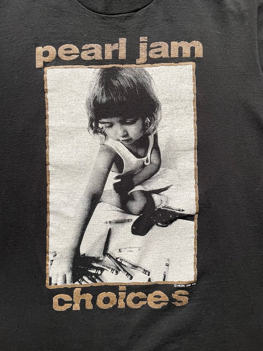 Vintage Pearl Jam 1992 Choices T-Shirt Size Large. Mint. 10 Vintage Pearl Jam 1992 Choices T-Shirt Size Large. Mint. 10