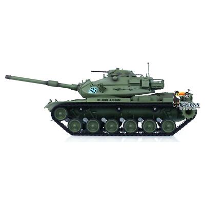 TD M60A3 USA 1/16 RC Panzer, Infrarot-Kampfsystem, Metallketten, Rauch- & Soundfunktion, BB-Shooting, US-Army Grün