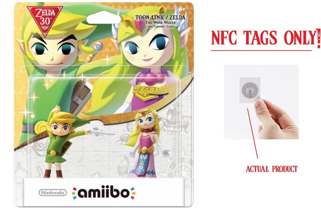 Wind Waker Link Zelda Amiibo, 2-PACK/LOT Breath of the Wild -NFC TAGS ONLY! | eBay