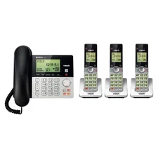 NEW VTech 4 Handset Corded/Cordless Answering System with Caller ID/Call Waiting