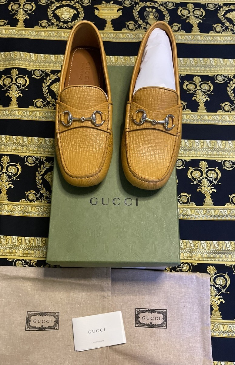 NEW Authentic Gucci Sun Oil Acapulco Leather Driving Loafer  display picture 1