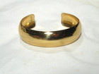 Domed Cuff Bracelet. .Charles Albert.Alchemia Gold Tone