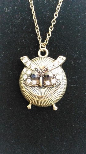 Lote De 4 Collar Plata Corazón Rosa Flores Perla Racimo Búho Sonrisa - Imagen 6 de 12