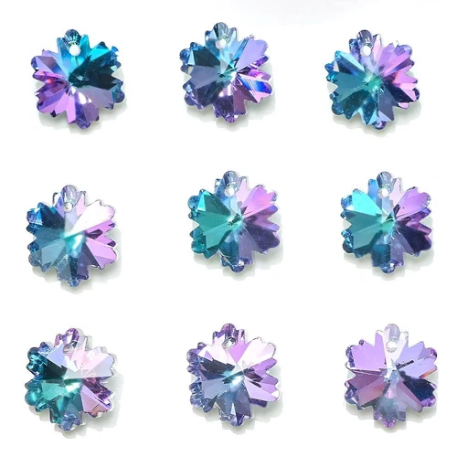 Multi Shape Crystal Charms - AB Color Glass Beads Jewelry Making Pendants 20Pcs - Picture 48 of 65