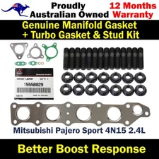 Genuine Manifold & Turbo Gasket & Stud Kit For Mitsubishi Pajero Sport 4N15 2.4L