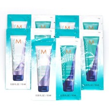 Moroccanoil Blonde Perfecting Purple Shampoo/Conditioner Samples 10ml x5 Of Each