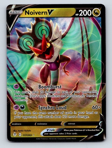 Noivern V Basic HP 200 Boomburst Synchro Loud Attack Vibrant Pokemon
