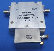 OCEAN MICROWAVE US869894-T-24 COAXIAL CIRCULATOR 