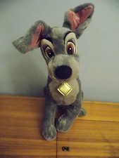 Disney Store Lady  the Tramp Plush Tramp Dog 15" Plush Stuffed Animal Toy