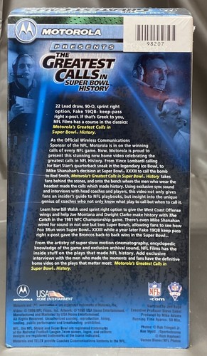 Motorola Presents NFL The Greatest Calls In Super Bowl History VHS - Picture 3 of 5