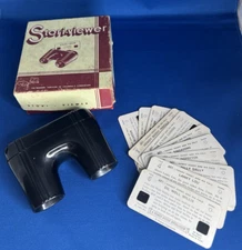 Vintage STORI-VIEWER BAKELITE Stereoscope In Box W/Slides 1-12