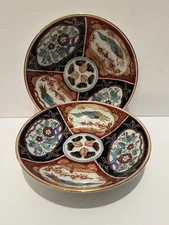 2 Vintage Imari Porcelain Ritz-Carlton Trinket Dish - Hand Painted in Hong Kong