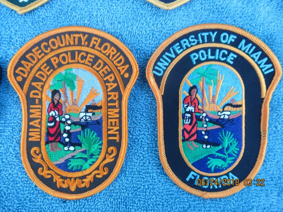 7 parches de policía de Florida para exhibición solo Cooper City/Holmes Beach/Fort Lauderdal Foto 2 de 4