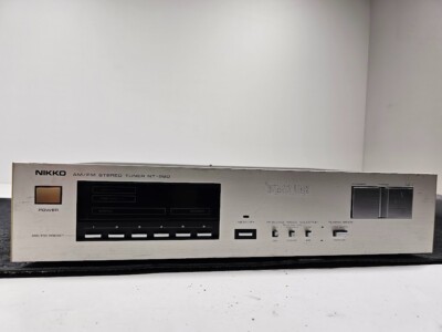 Nikko NT-990 Am/Fm Stereo Tuner   Gebraucht Funktionstüchtig Mit Zopfmuster